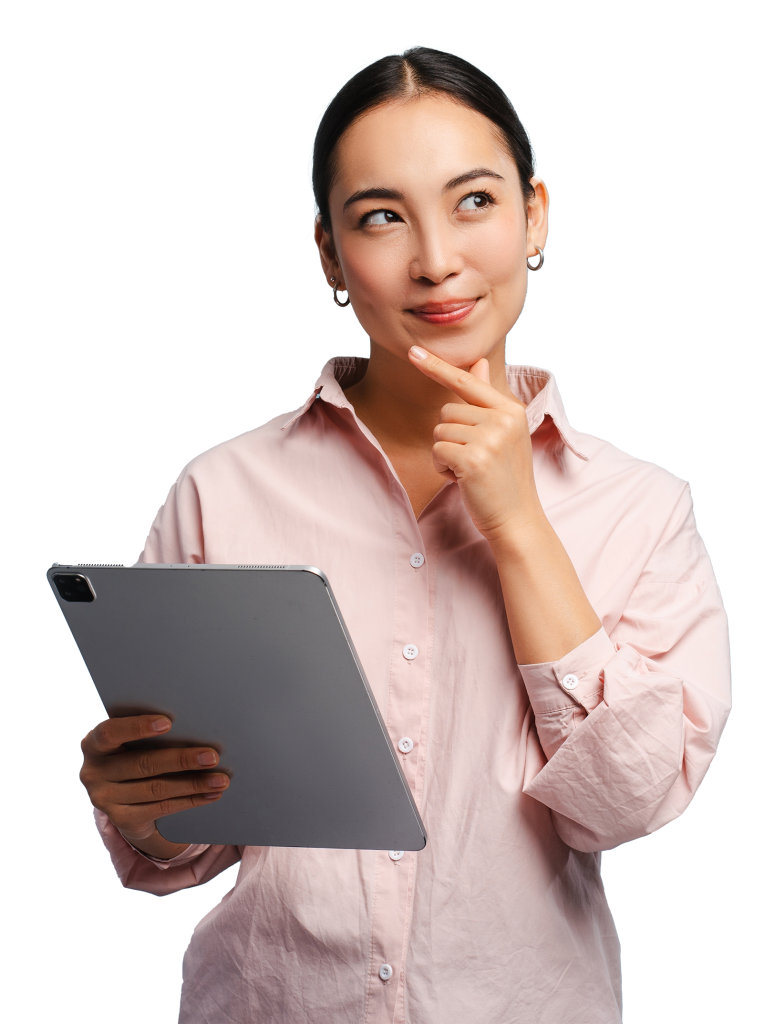 business woman thinking